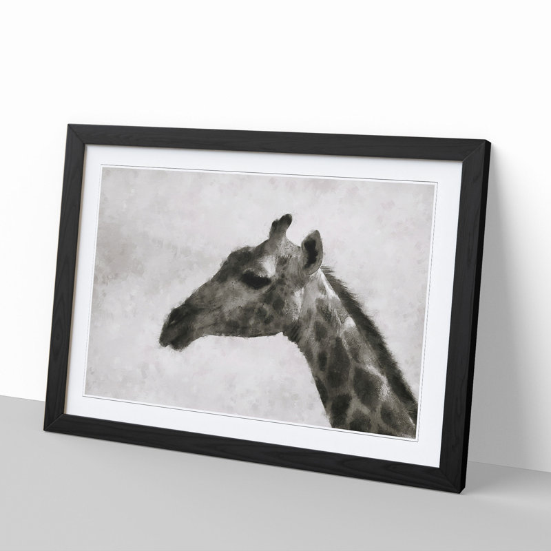 Giraffe Vol.4 - Framed Print, Black Framed, 36cm H x 48cm W x 2cm D
