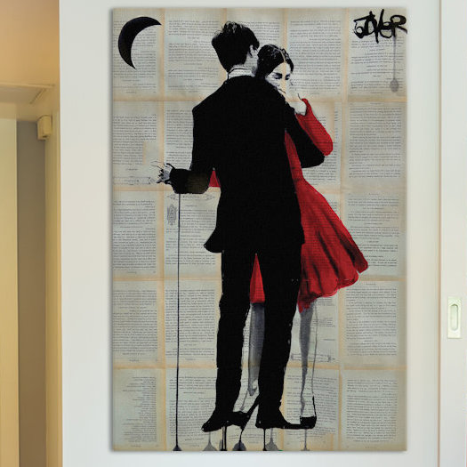 « true amour », impression sur toile tendue, H 26 po x l 18 po x P 1,5 po