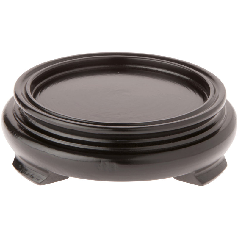 Base de présentation Malena, Placage de bois noir, H 1,25 po x l 3,625 po x P 3,625 po