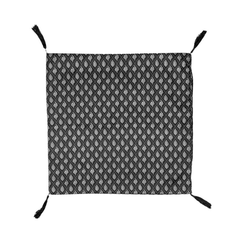 Allessa Geometric Blue Square Cushion, 55cmH x 55cmW