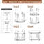 Table de bout ronde 23,6 po