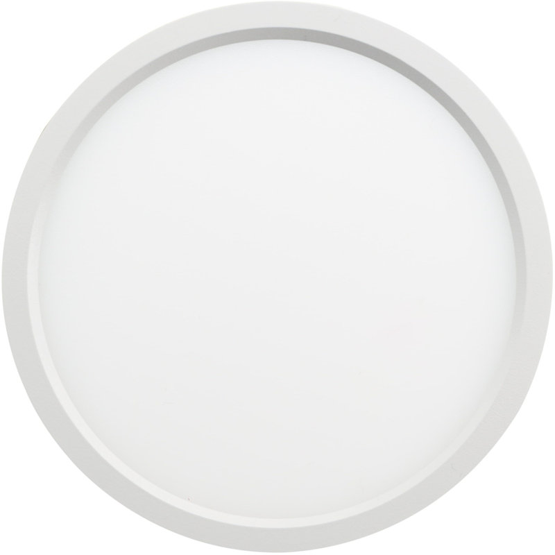 artemis LED Flushmount - Round, 10W, 5CCT,, 1" H x 5.38" W x 5.38" D, White