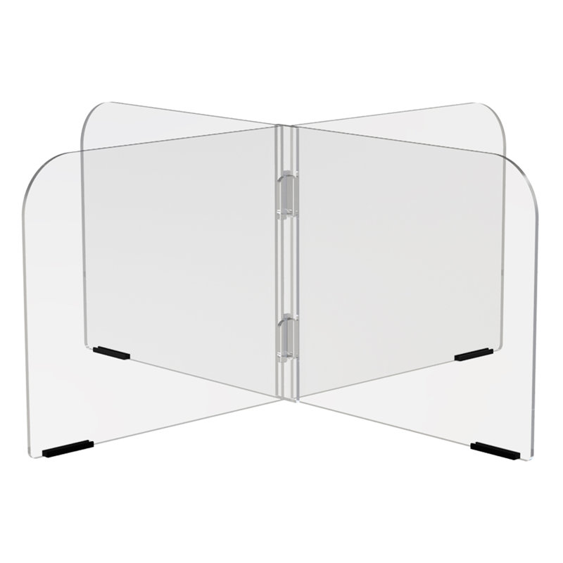 4-Zone Sneeze Guard - 36” x 36”