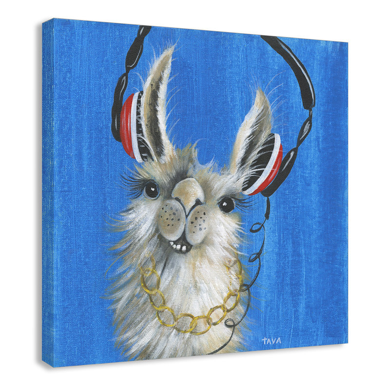Art sur toile llama, H 24 po x l 24 po x P 1,5 po