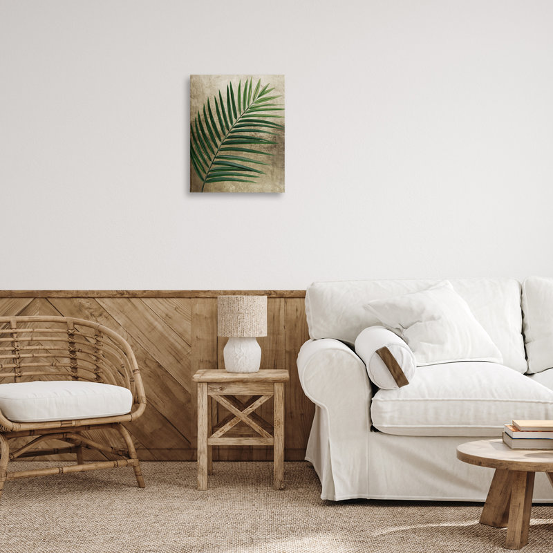 «Earthy Palm Leaf», conception par Anna Lischenko, H 20 po x l 16 po