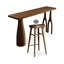 Ensemble de tables de bar 2 personnes en bois massif brun-noisette-1300018095