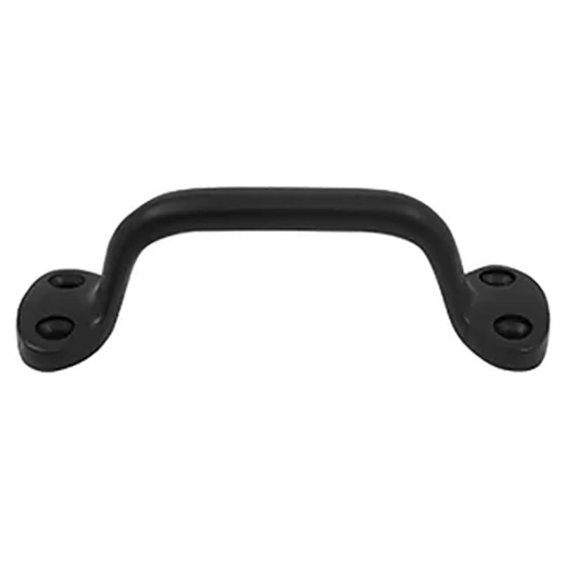 Accessoire de porte en laiton massif, Noir