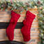 Chaussette de Noël tricotée-1885056660