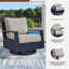 Fauteuil oscillant pivotant avec coussin L chariot
