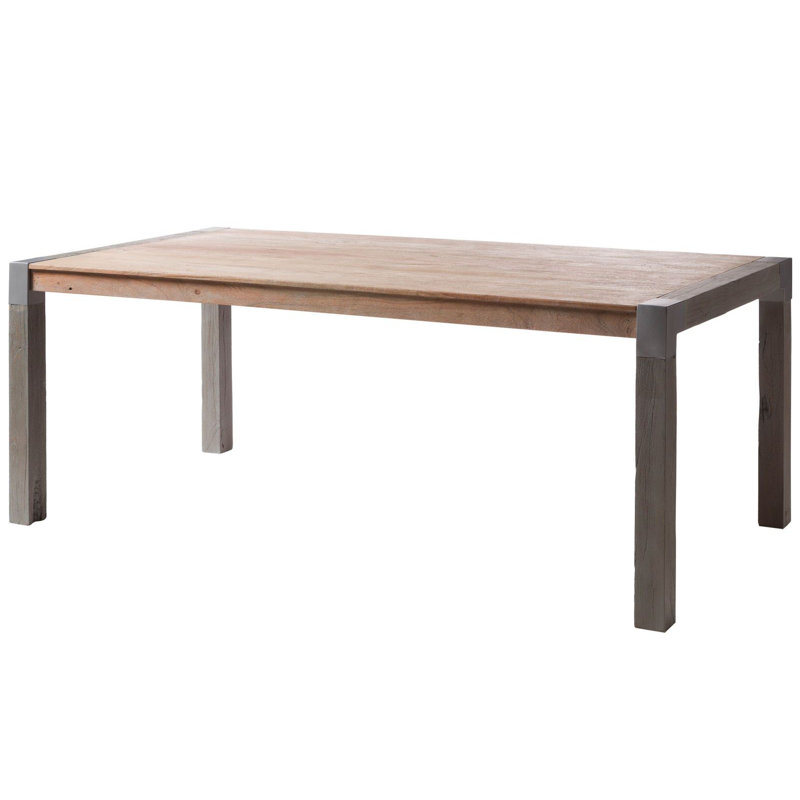 Amsterdam Acacia Solid Wood Dining Table, 76cm H x 180cm L x 95cm W