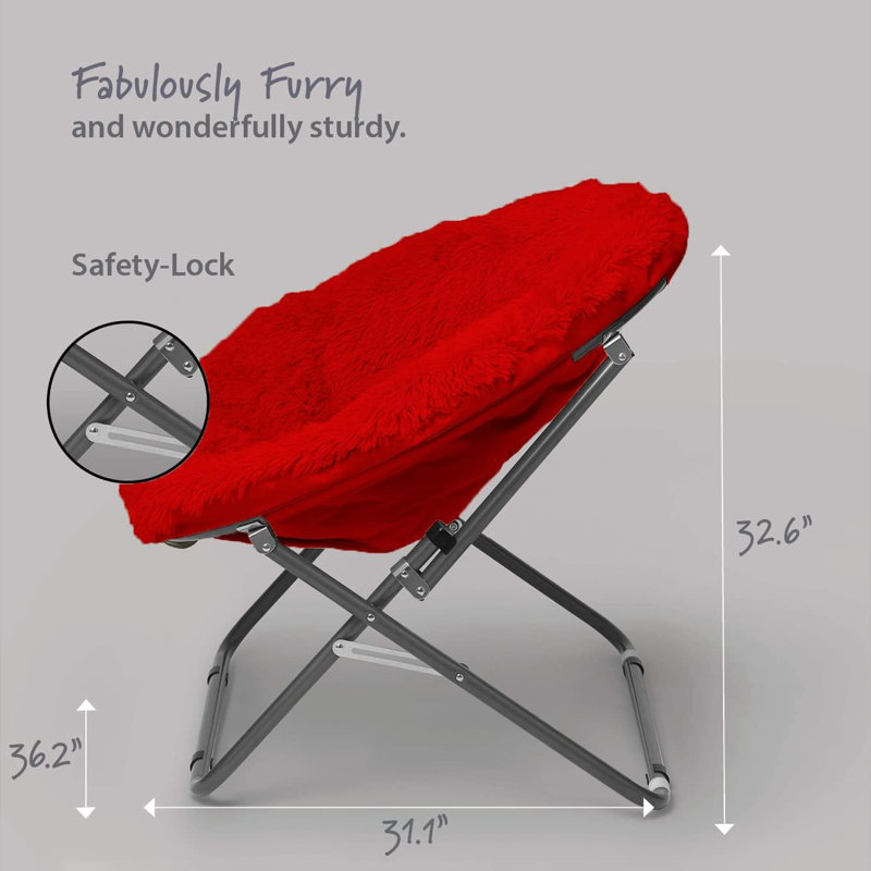 Chaise Papasan l 30 po Larson, Rouge