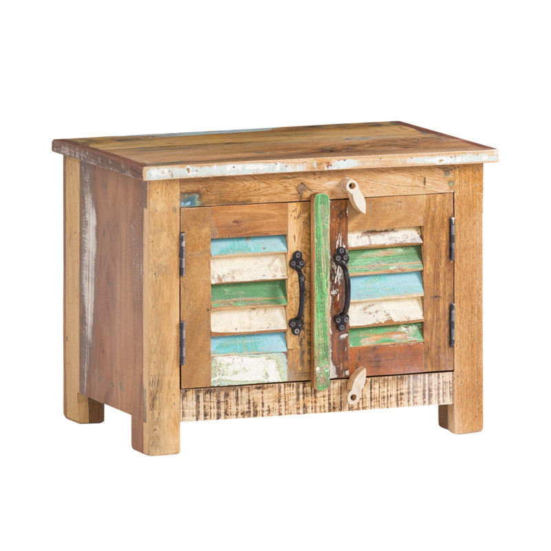 Melvyn Solid Wood Storage Bench