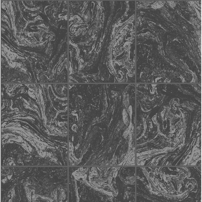 Stone Wallpaper Roll, Black