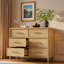 Commode avec 6 tiroirs et poignées dorées-2081860918