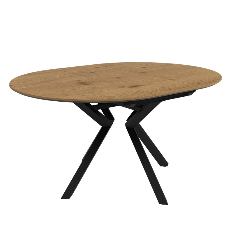 Allegro Wooden Dining Table, Wood Look, 76cm H x 120cm L x 120cm W