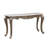Connell 60"L Rectangular Console Table with Natural Marble Top in Antique Bronze