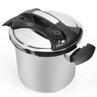 Viking Easy Lock Clamp 8-Quart Pressure Cooker with Steamer