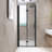 32"x 72" Matte Black Bifold Shower Door, 1/4" Tempered Glass, Explosion-Proof Film, Aluminum Frame
