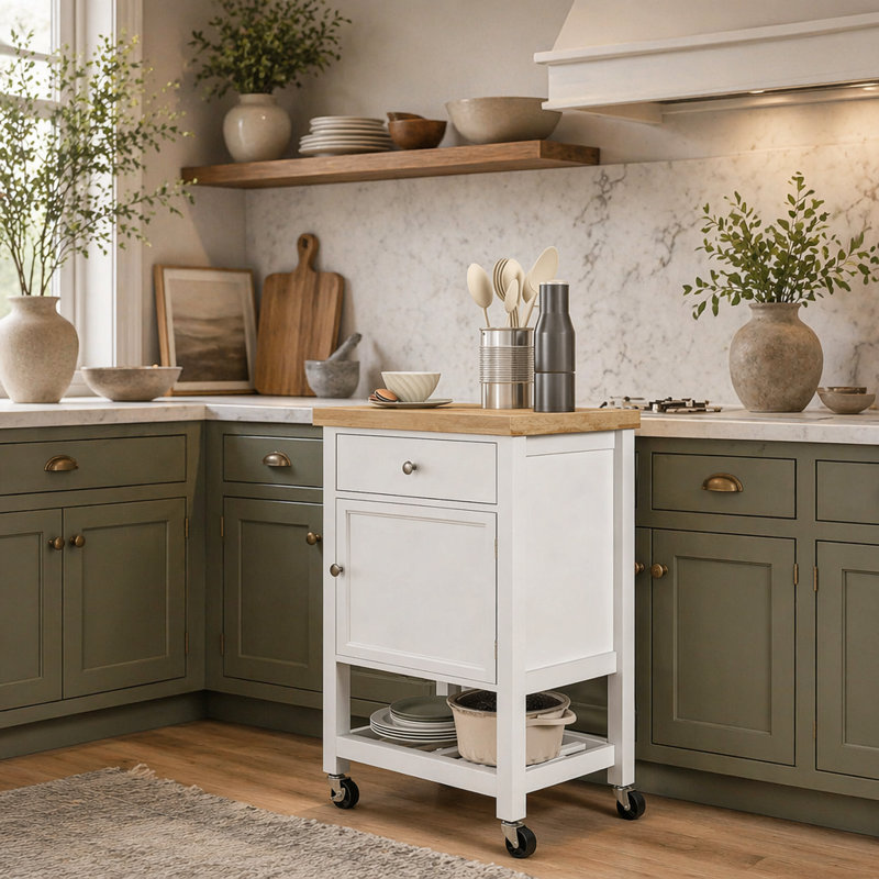 Mobile Kitchen Island,Rolling Kitchen Cart
