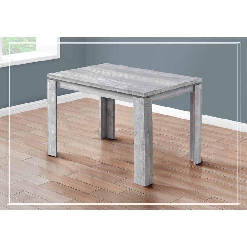 47" Gray Reclaimed Wood Farmhouse Dining Table for Four