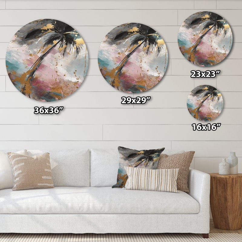 Glam Landscape & Nature Wall Decor on Metal, 36" H x 36" W x 1" D