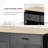 Kitchen Island Cart With Solid Wood Top And Locking Wheels,54.3 Inch Width,4 Door Cabinet And Two Drawers,Spice Rack, Towel Rack (Black)-1553469476