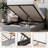 Hydraulic Lift Up Upholstered Platform Bed with Adjustable Headboard-1049167643-1049167641