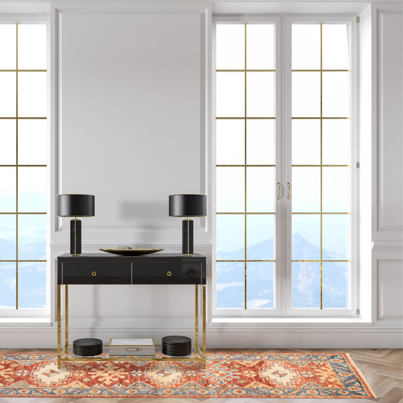 One Of A Kind Jules Serapi Red 2'7" x 7'10"Area Rug