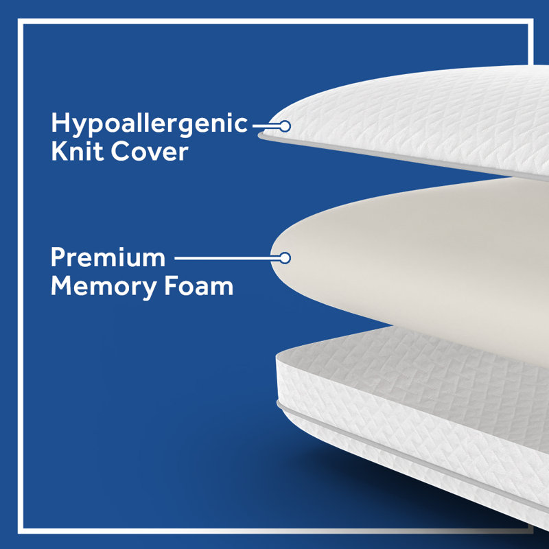 Sealy To Go Classic Memory Foam Pillow