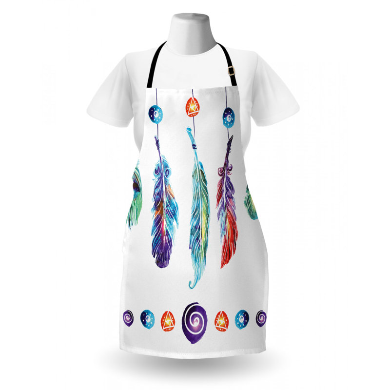 Tablier de groupes de plumes tribal