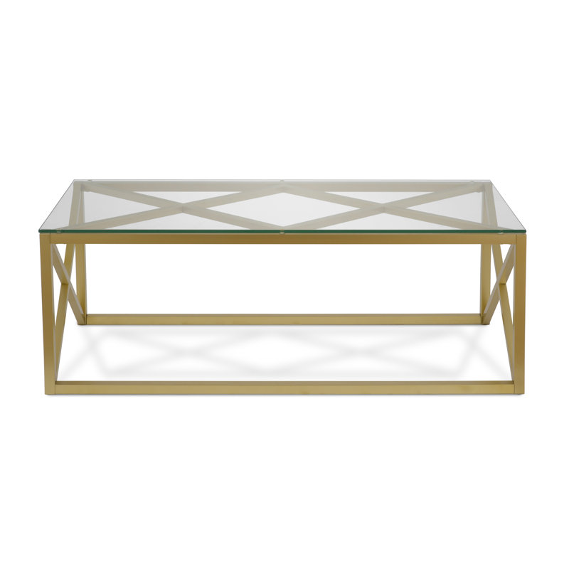 Frame Coffee Table, Brass