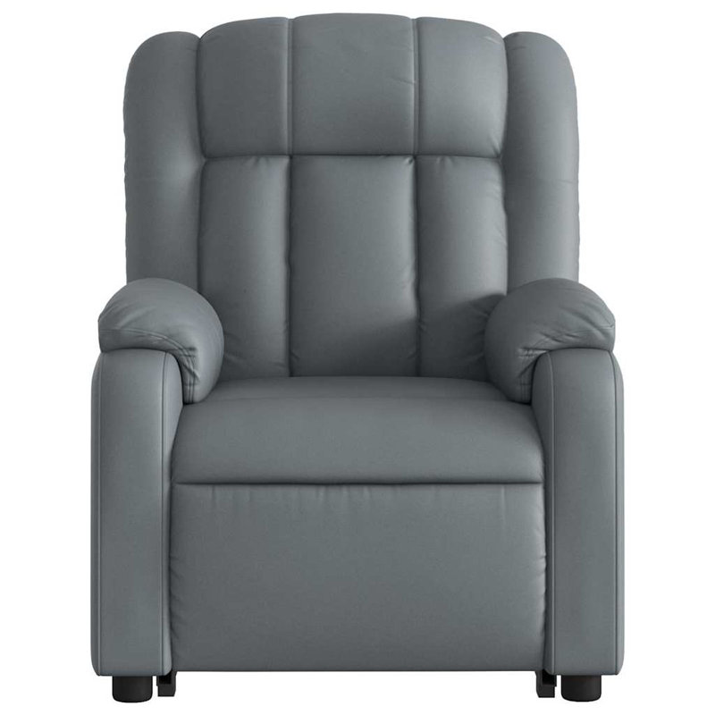 Fauteuil de massage en faux cuir, Poussoir électrique, Noir