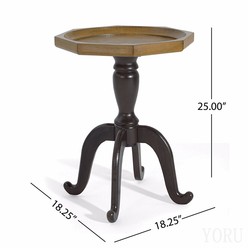 Table de bout (naturel et noir)