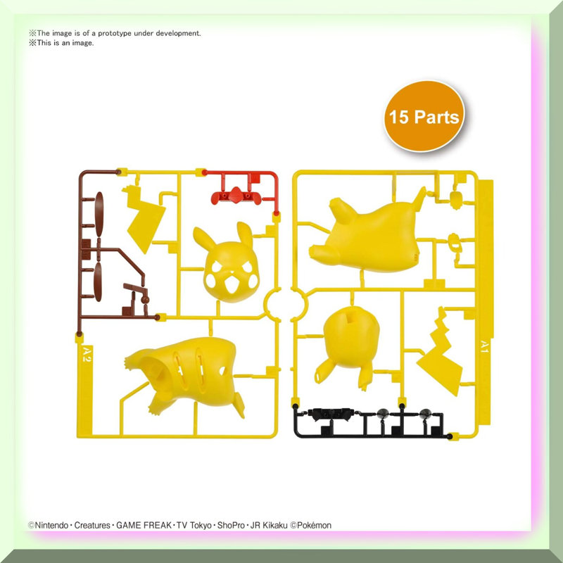 Pikachu Battle Spirits Model Kit 15 Parts