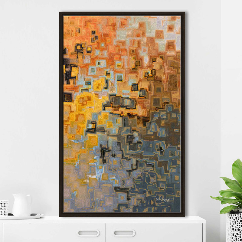 «Psalm 42: 8 His L affectkindness (Vertical)» par Mark Lawrence, reproduction, Cadre flottant espresso