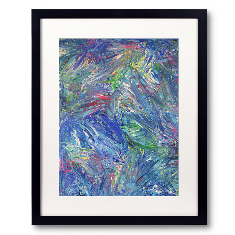 «Brave New World» par Drew Gaffney - peinture encadrée, 20" H x 16" W