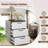 2 Pcs 3 Drawer Dresser Chest Of Drawer Storage Cabinet With Wide Storage Space