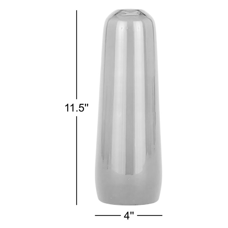 Vase de table Aurora, H 11,5 po x l 4 po x P 4 po, Rosé