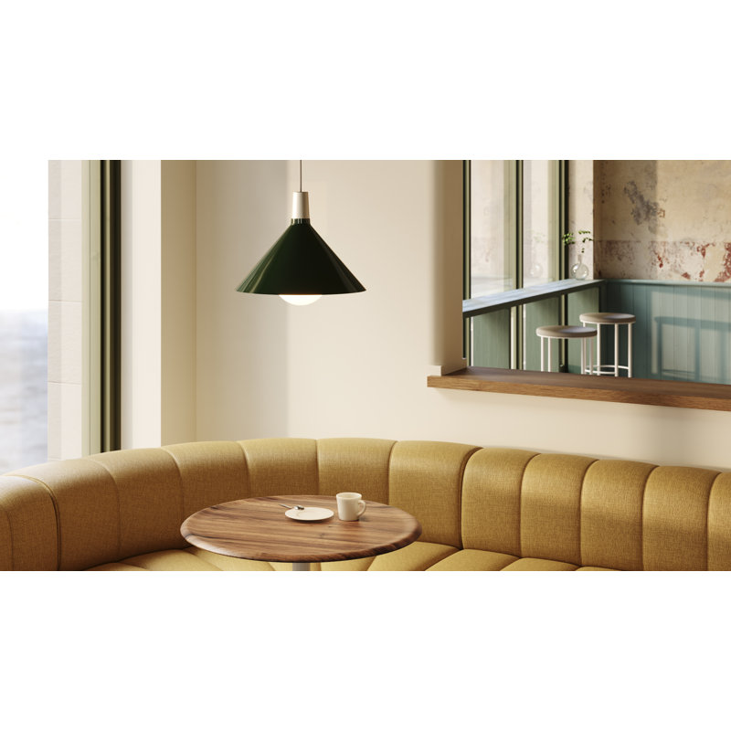 Luminaire suspendu moyen en aluminium anodisé Bower, Vert