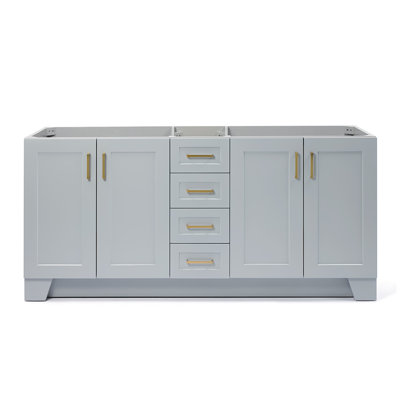 72" Double Bathroom Vanity Base Only