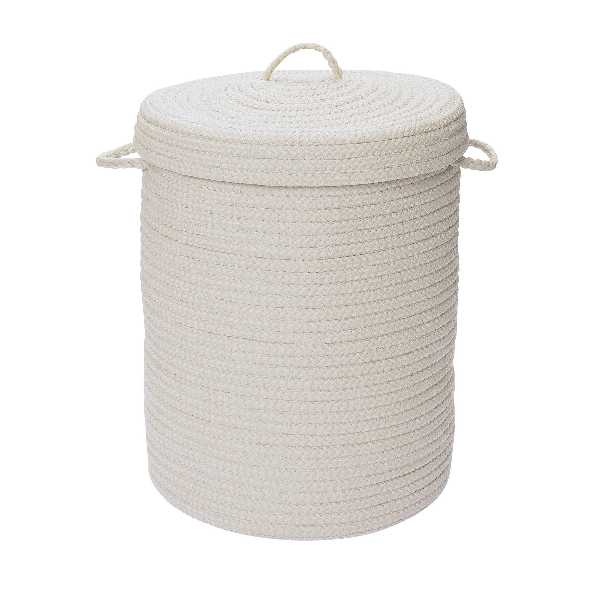 Manor Laundry Hamper, Small (24" H x 16" W x 16" D), Ivory