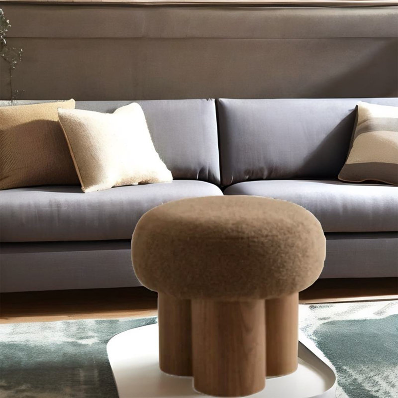 Keylianis Upholstered Ottoman, Brown