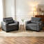 Upholstered Convertible Backrest Single Sofa Bed Accent Chair-486721161