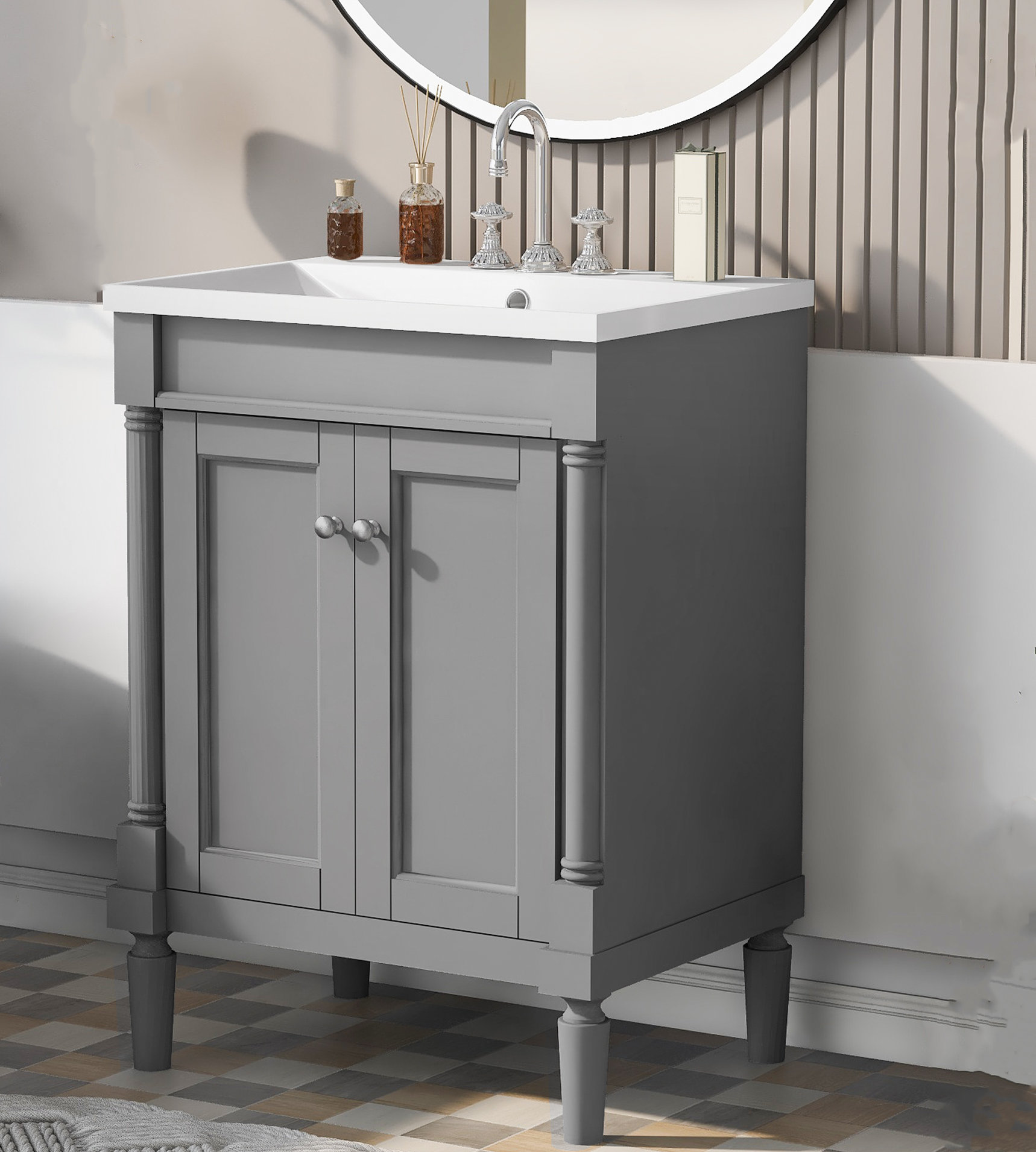 Canora Grey Sidna 24'' Single Bathroom Vanity with Top | Wayfair