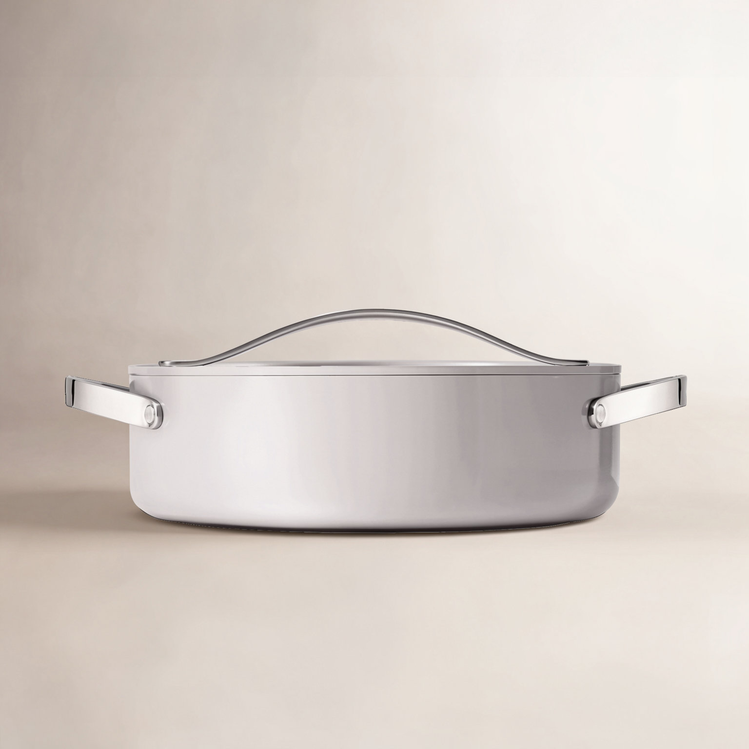 Nonstick Ceramic Braiser, Gray