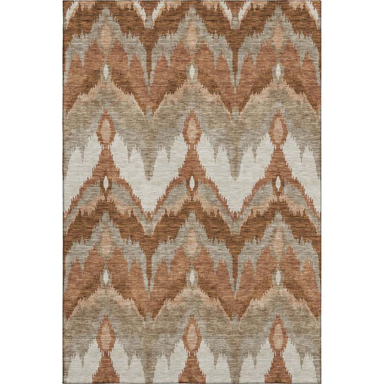 Premium Machine Washable Prisco Paprika Rug