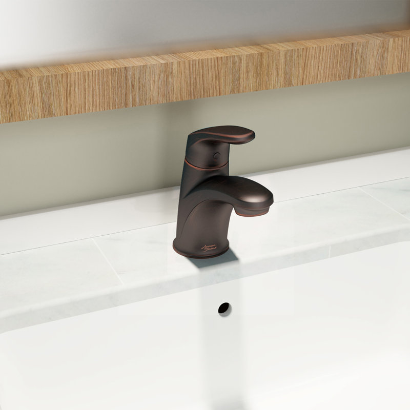 Colony Pro Single-Hole Bathroom Faucet with Drain Assembly, Legacy Bronze, With Metal Drain