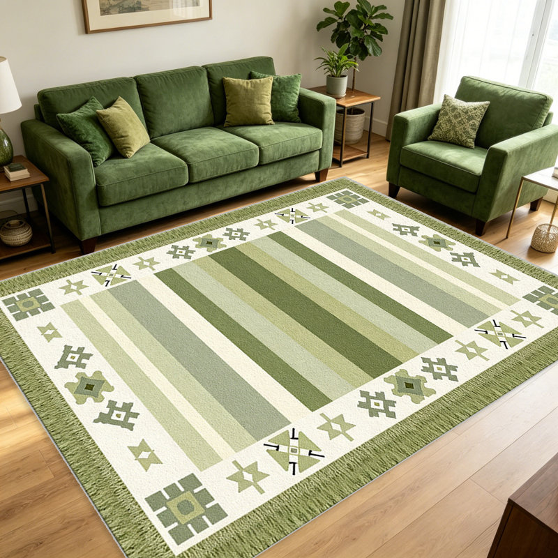 Dusty Lavenderern Tribal Geometric carpet-easy to clean, machine-washable, soft and comfortable; suitable for door mats, kitchens, living rooms, bedrooms, corridors, and laundry areas. Easy to clean, durable carpet for home decoration.
