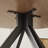 Saveta Round Metal Base Dining Table-97872693-97872694-97872695