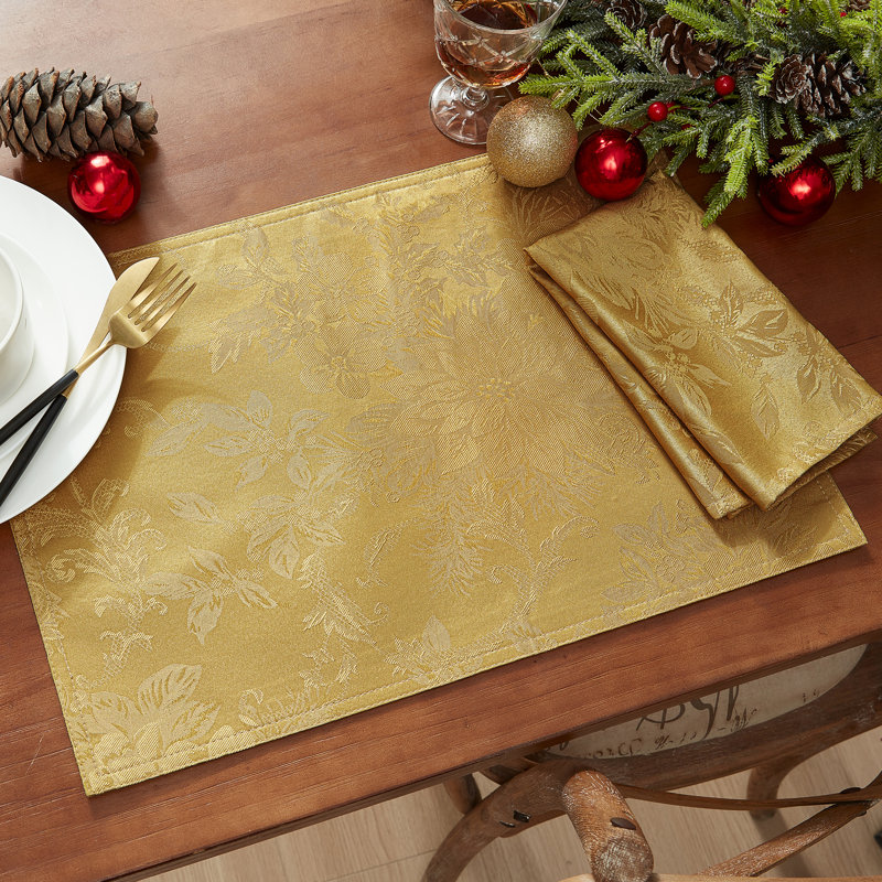 Tilghman Polyester Square Napkin, Gold